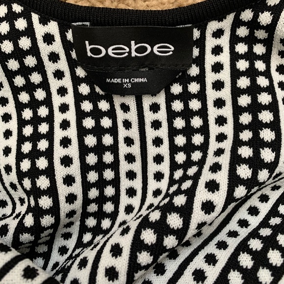 Bebe Dot Jacquard Knit Bodysuit - Picture 4 of 6